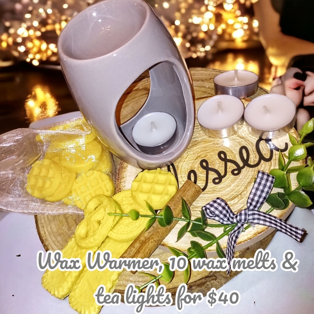Blessed wax warmer set! Comes with cookie melts!